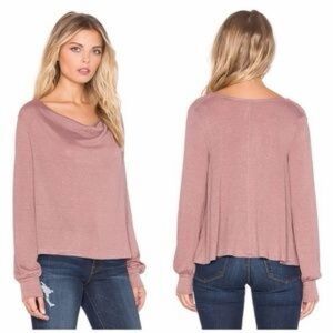 Free People Mauve scoop neck top - medium